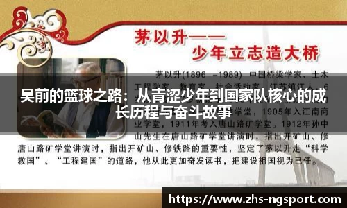 吴前的篮球之路：从青涩少年到国家队核心的成长历程与奋斗故事